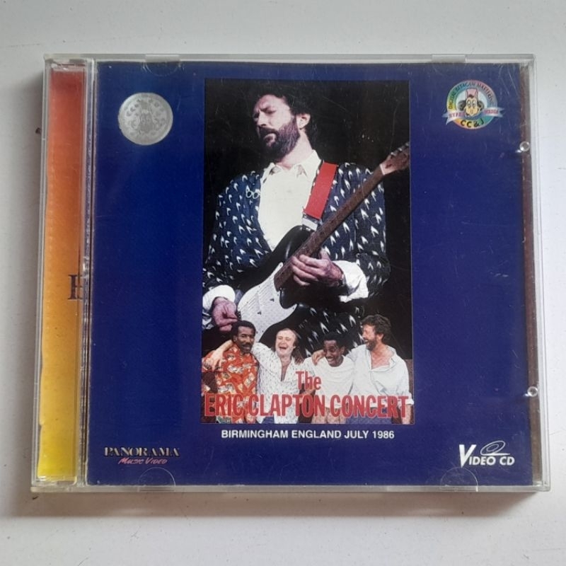 VCD The Eric Clapton Concert (Birmingham England) 1986 ORIGINAL Panorama VideoCD