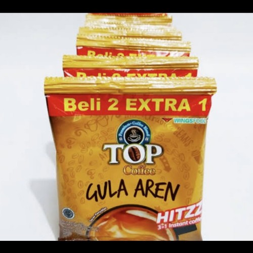 

kopi instan Top Gula Aren 1 ranceng banyak bonusnya