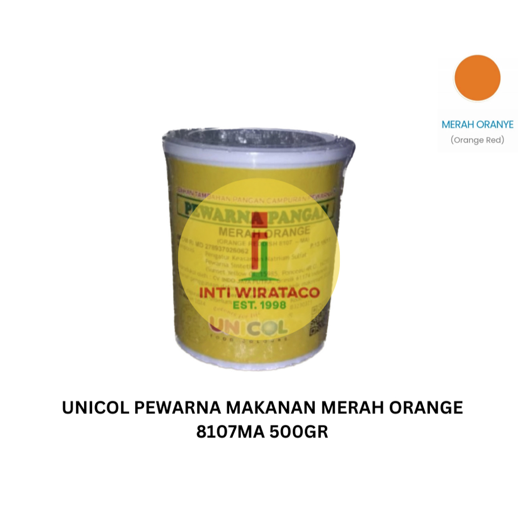 

Pewarna Makanan Unicol Merah Orange 8107MA 500gr