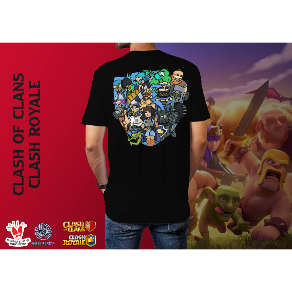 Kaos Baju Clash of Clans Clash Royale Squad