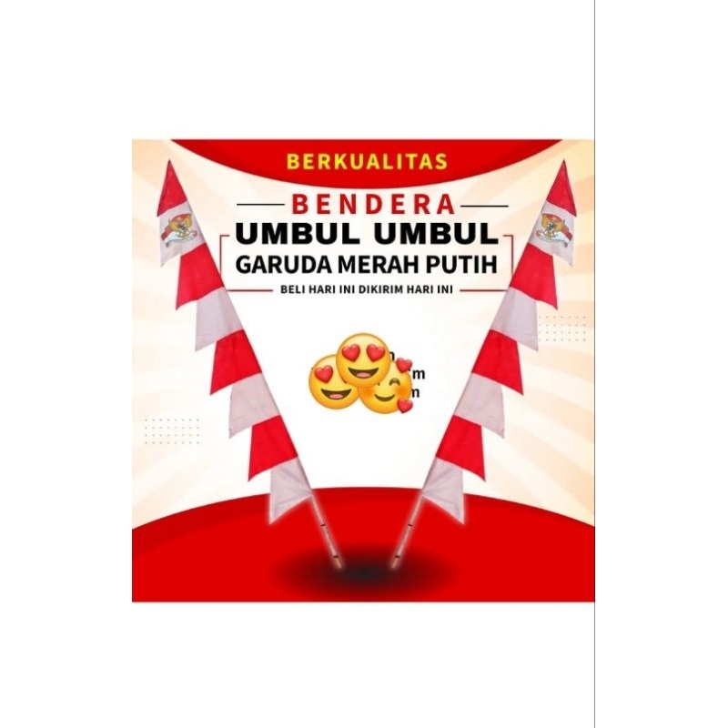 umbul 2 merah putih HUT RI Indonesia merdeka