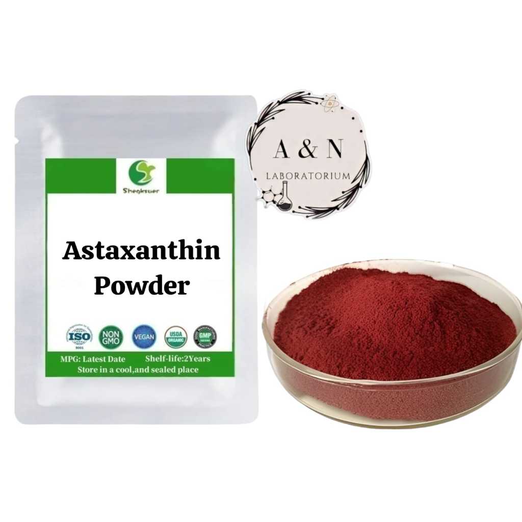 Enzim Astaxanthin Enzym Astaxanthin / Bubuk Astaxanthin Powder Astaxanthin Anti Oksidan 99% 1 gr (Te