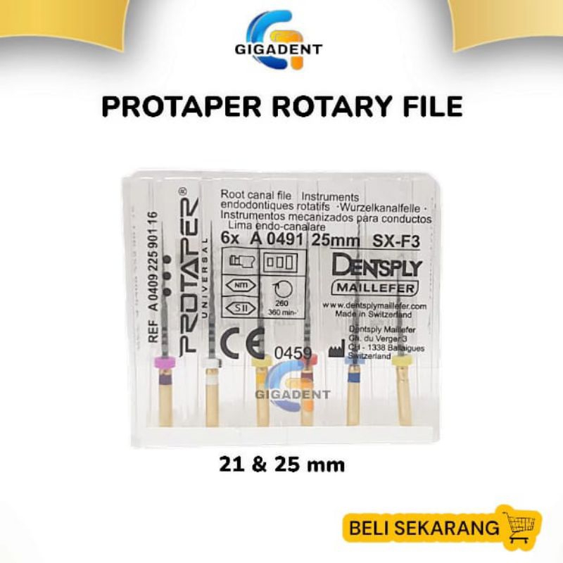PROTAPER ROTARY SYST ENDOMOTOR NITI FILE SX-F3