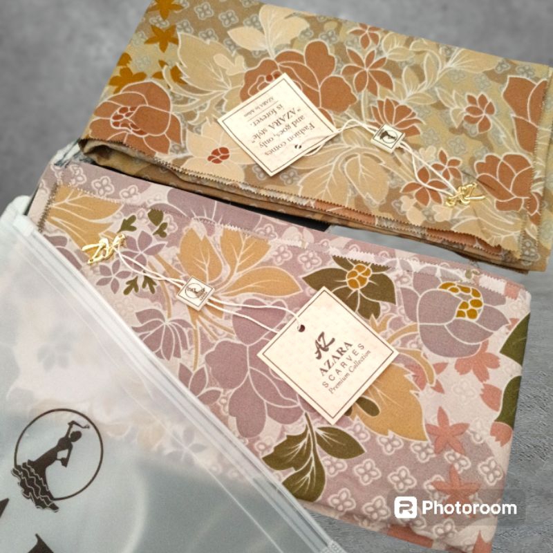 HIJAB SEGIEMPAT AZARA MOTIF LASERCUT