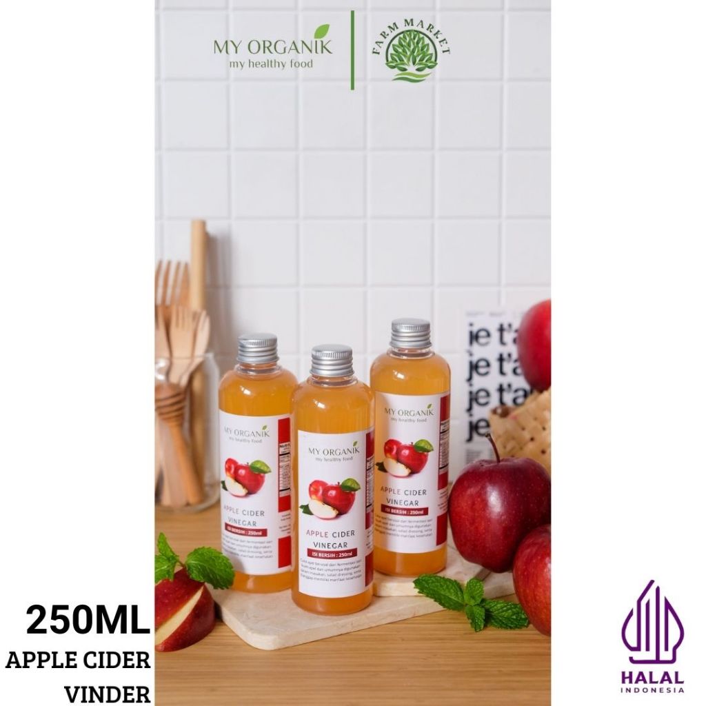 

My Organik CUKA APEL ORIGINAL ORGANIK 500ML / APPLE CIDER VINEGAR WITH MOTHER/ CUKA SARI APEL