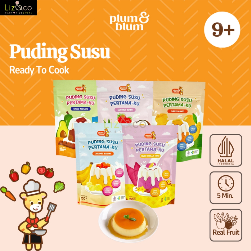 

Plum & Blum Milky Puding Susu Buah Snack Mpasi - 150 gram