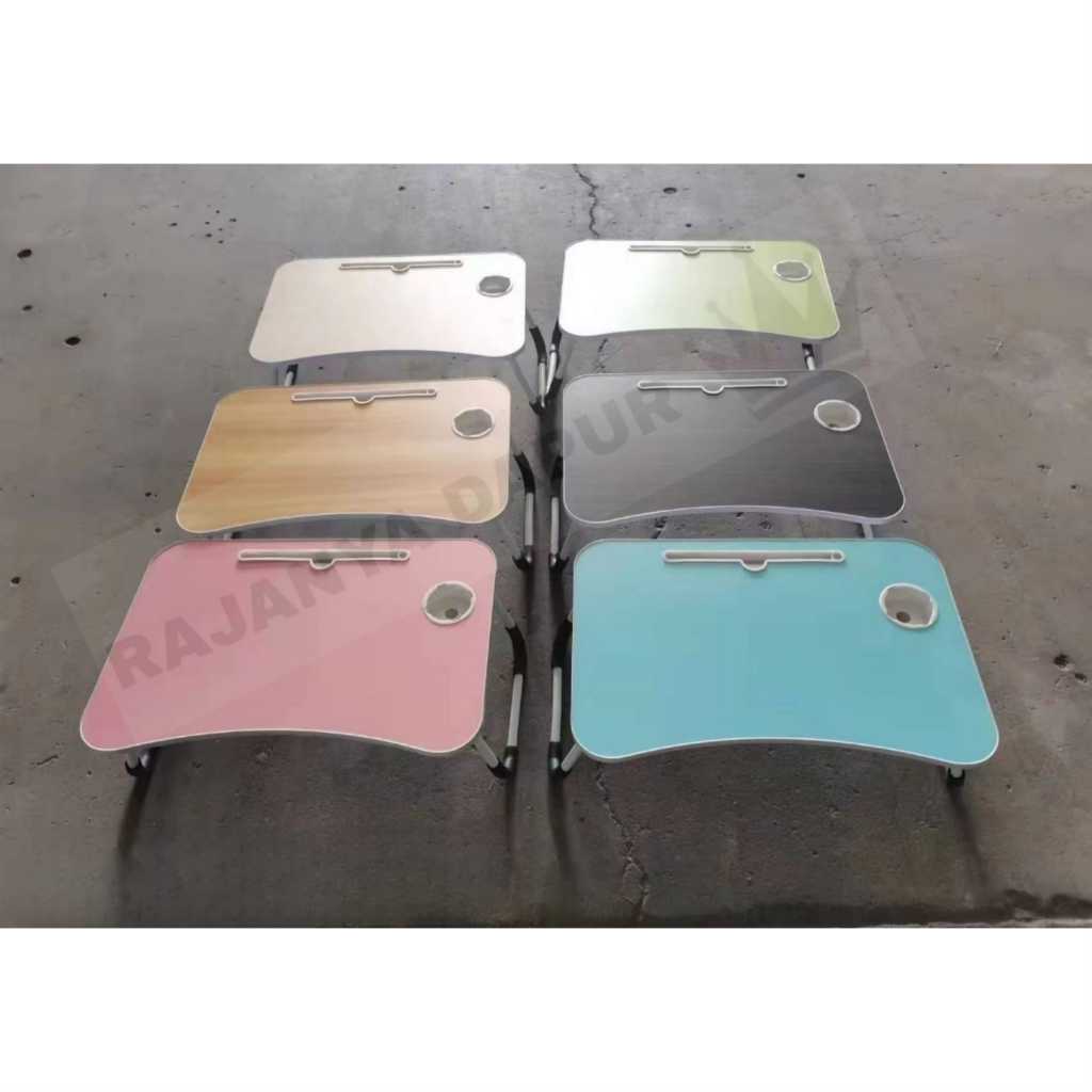 Meja Lipat - Meja Laptop 60x40 - Meja Portable Serbaguna - Meja Kerja - Meja Belajar - meja laptop p