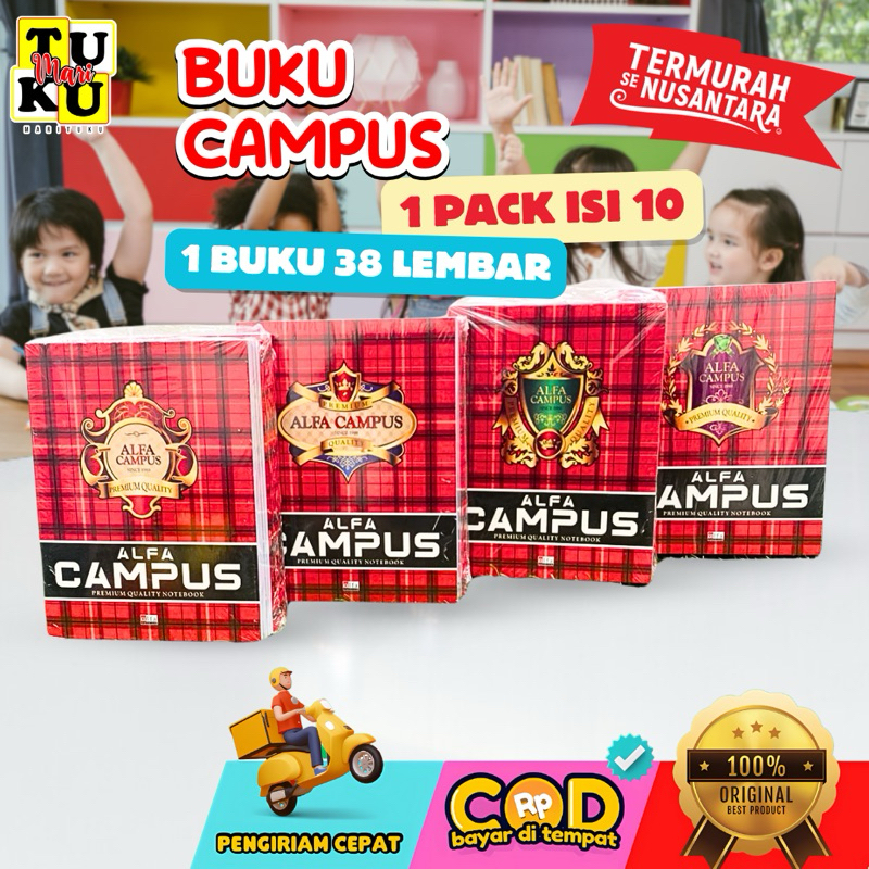 

Buku tulis campus 38 Lembar 1pack isi 10buku