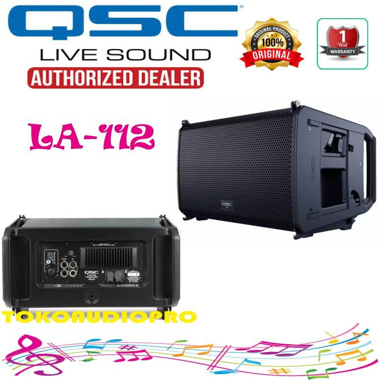 Speaker QSC LA112 2,400W 12-inch Active Line Array Speaker QSC LA--12