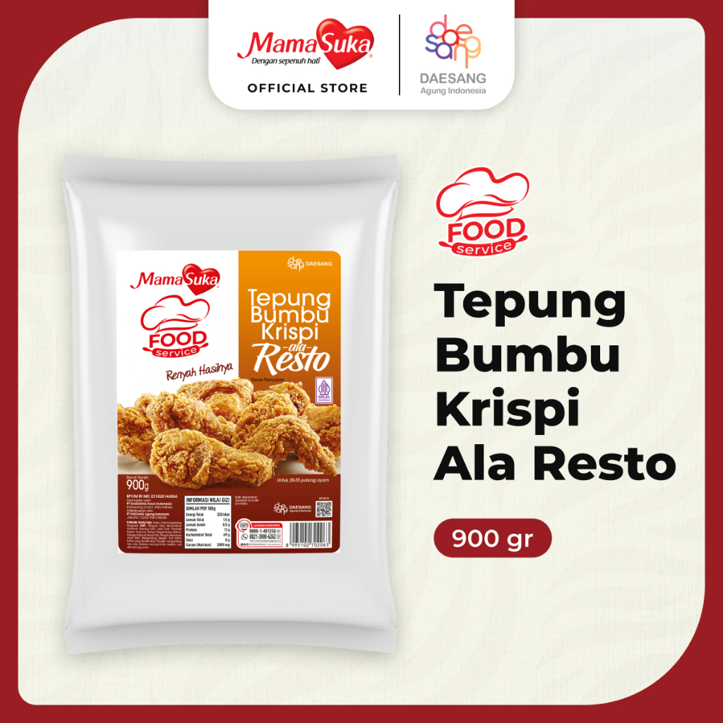 

Mamasuka Tepung Bumbu Krispi Ala Resto 900gr