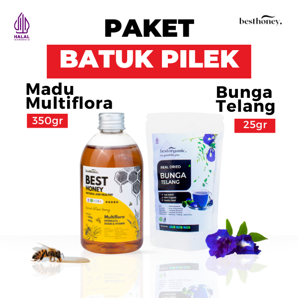 

Paket Batuk Pilek - Teh Bunga Butterfly Pea dan Madu Multiflora