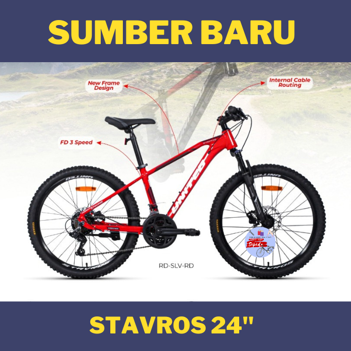 Sepeda Gunung Mtb United Stavros 24"