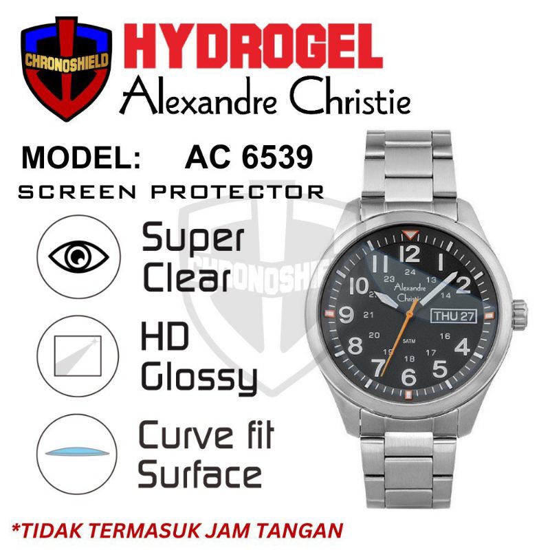 Antigores Jam Tangan Alexandre Christie AC6539 AC 6539 Hydrogel
