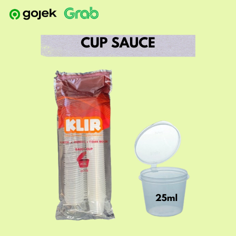 Thinwall Cup Sauce Klir 25 ml - 50 pcs
