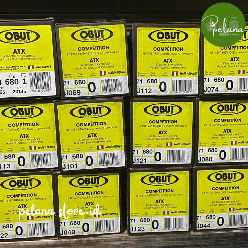 1 Set Bola Petanque Obut ATX