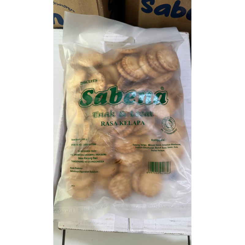 

Sabena Biskuit Kelapa Kemasan 400g