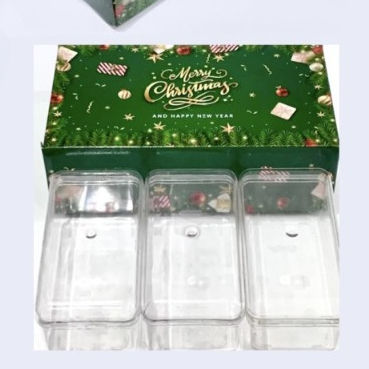 

(5 Pcs) Box Toples Kuker 350 Gr Isi 3 Dus Brownies Natal Kotak Bolu Gulung Merry Christmas 15x25x8