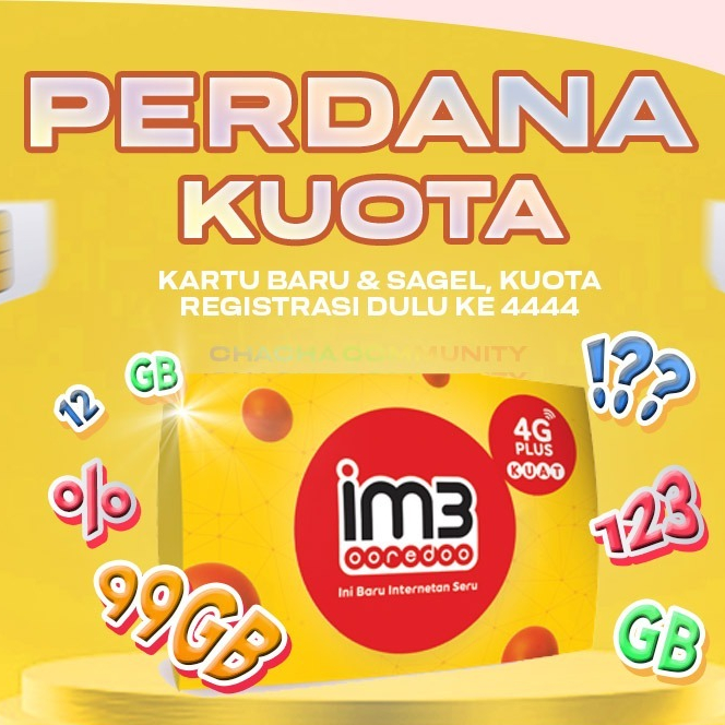 KARTU PERDANA INDOSAT ISAT KOUTA 3GB SEGEL