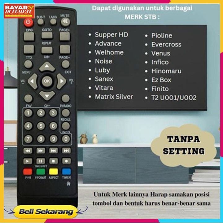 PROMO Remot Multi Set Top Box / Remot STB Universal / Remot Set Top Box Multi / Remot Set Top Box Se