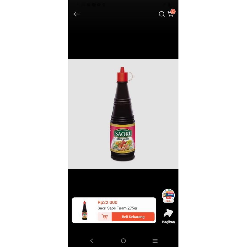 

Saori Saos Tiram 275gr