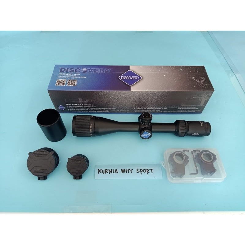 Teleskop Discovery VTR 4-16X42 AOE Logo biru lawas Original DiscoveryOpt