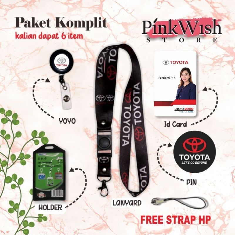 

Tali Id Card / Lanyard TOYOTA hitam [READY STOCK] TERMURAH!! Beli Eceran Rasa Grosir