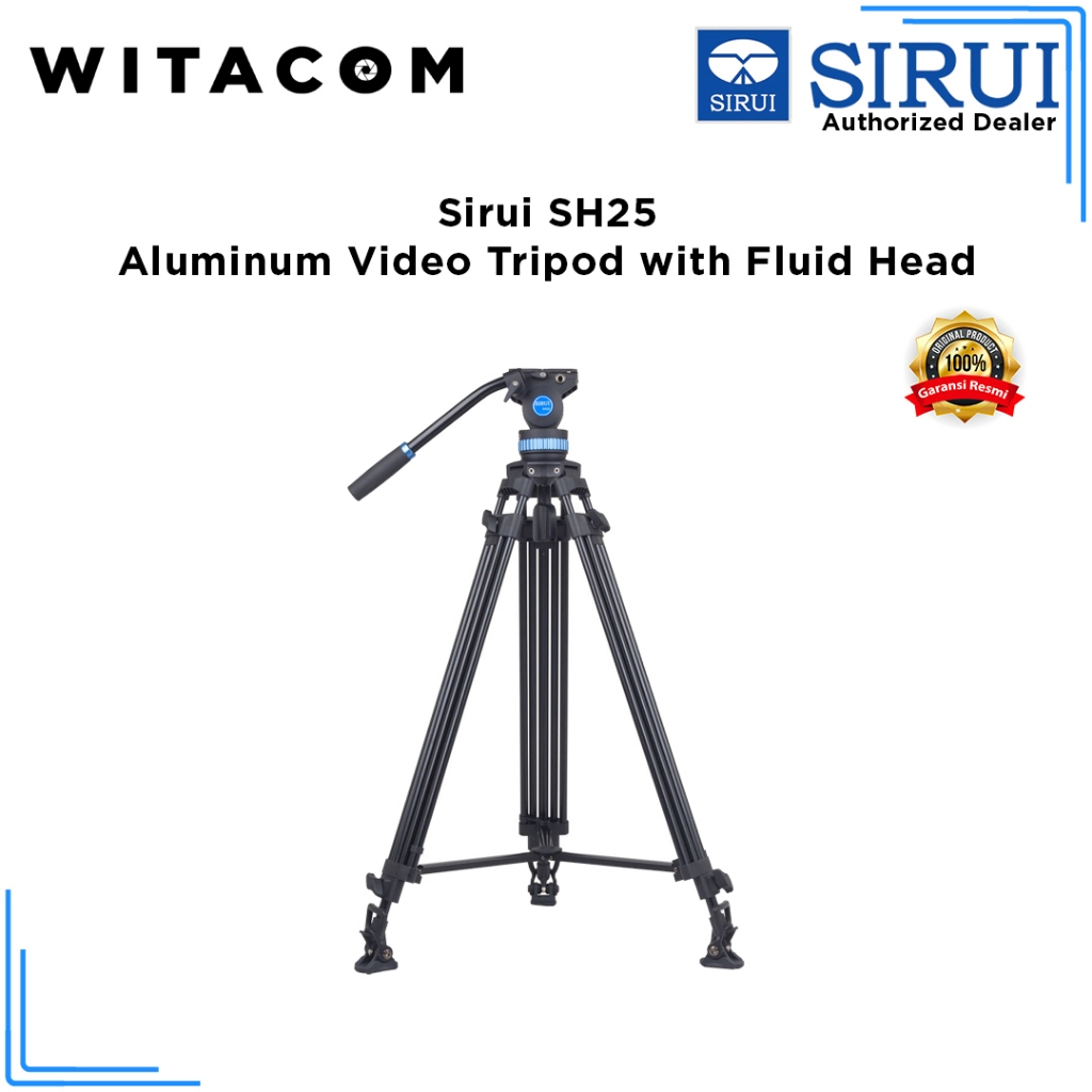 Sirui SH25 / SH-25 / SH 25 Aluminum Video Tripod