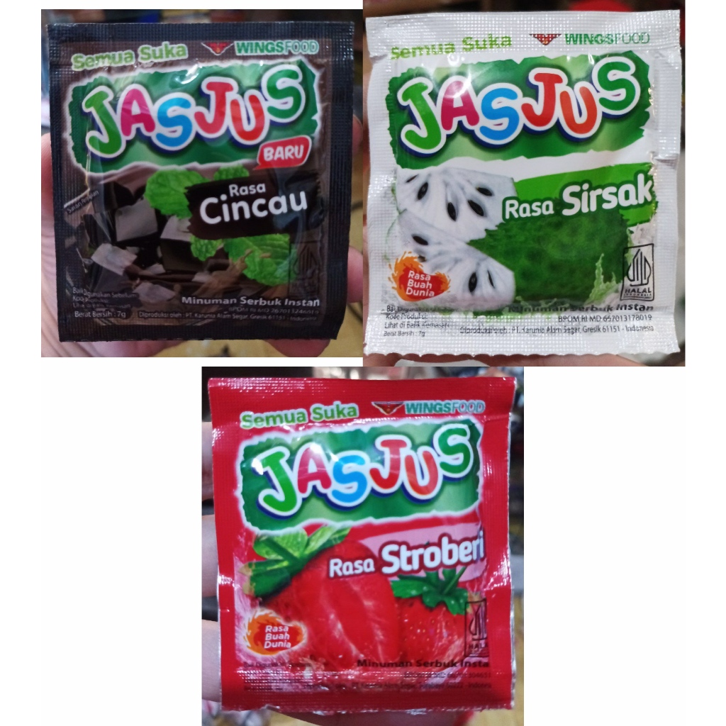 

Jasjus Minuman Sari Buah Sachet 7 gr Dengan 3 Varian Rasa