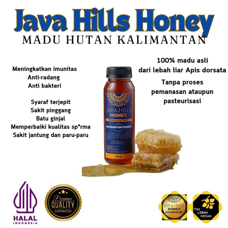 

Madu Hutan Kalimantan murni asli 100% Java Hills Honey 350gr