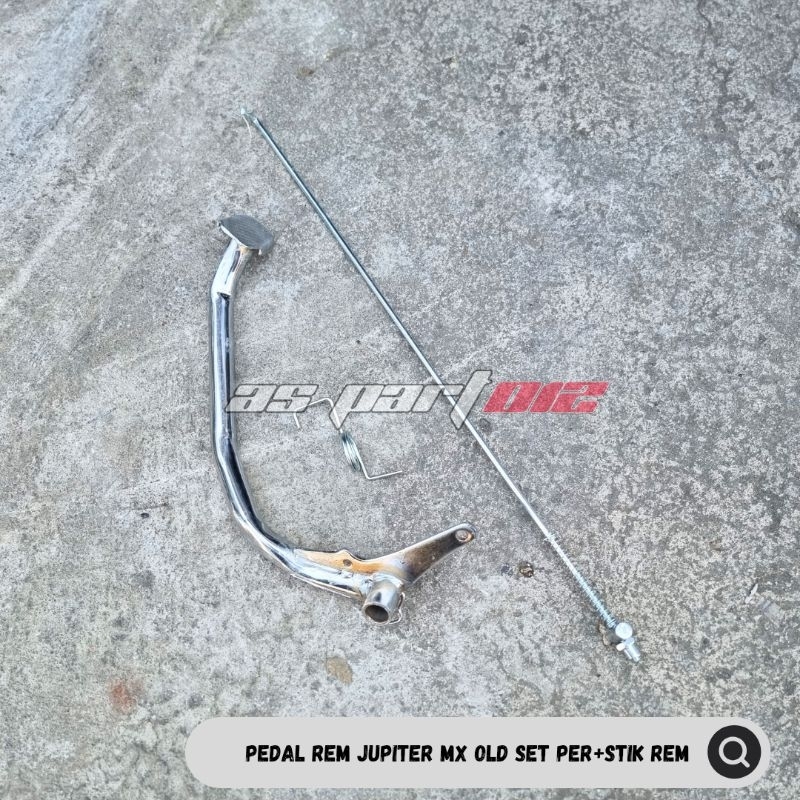 PEDAL REM BELAKANG JUPITER MX OLD SET PER DAN TIANG REM