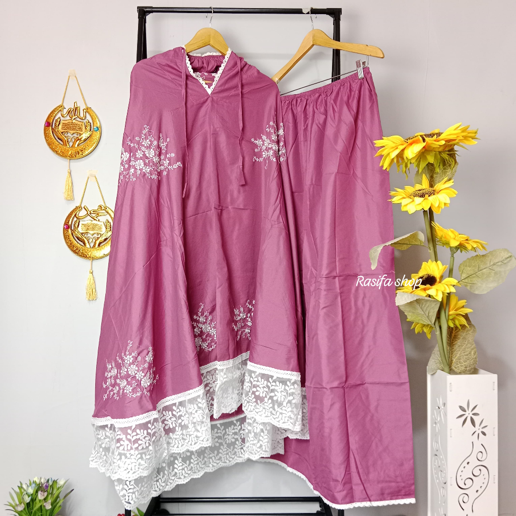 Mukena Dewasa Renda Mukena Warna mix Renda Mukena Bordir Berkualitas