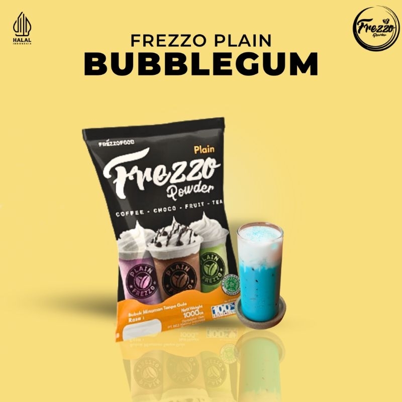 

Bubuk Minuman Rasa Bubblegum Plain Frezzo 1kg/ Minuman Murah dan Enak Frezzo Plain