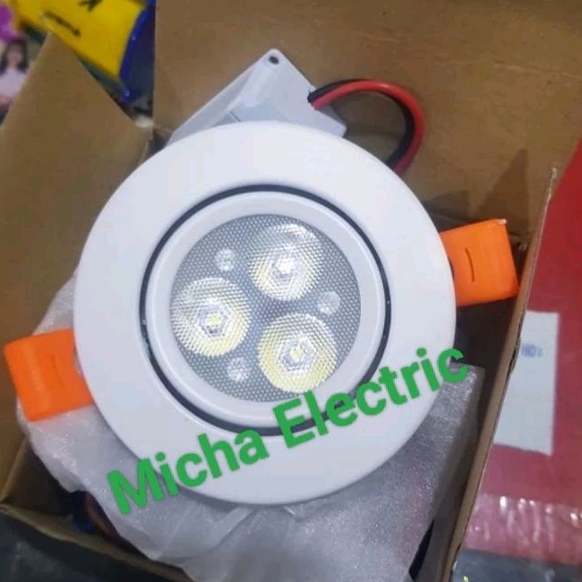 Lampu Sorot Spotlight Plafon SMD 3W 3Mata Inbow/ Downlight LED 3W 3Mata Inbow