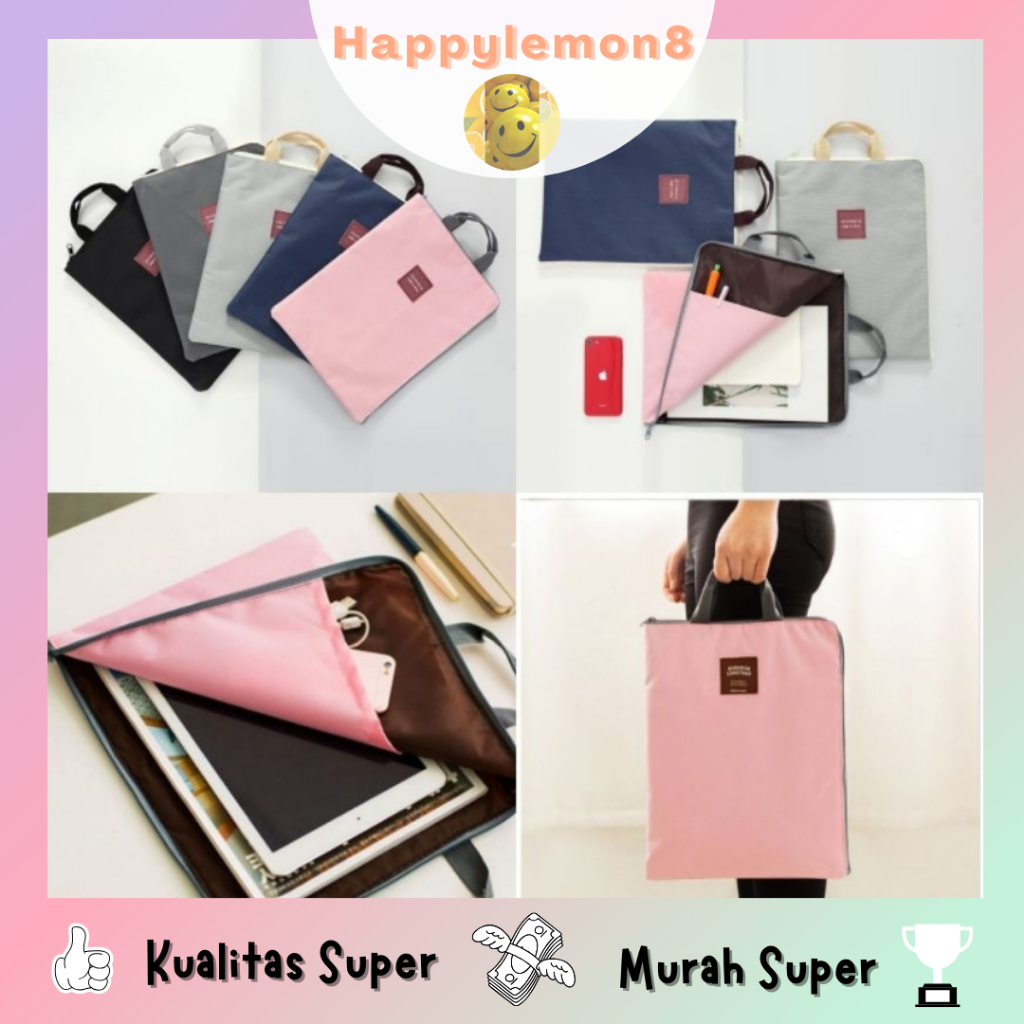 

Tas map A4 file organizer laptop ipad tenteng/tas laptop kain