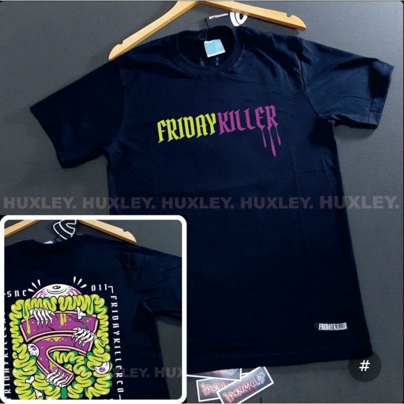 KAOS/TSHIRT DISTRO PRIA FRIDAY KILLER HITAM FREE STICKER