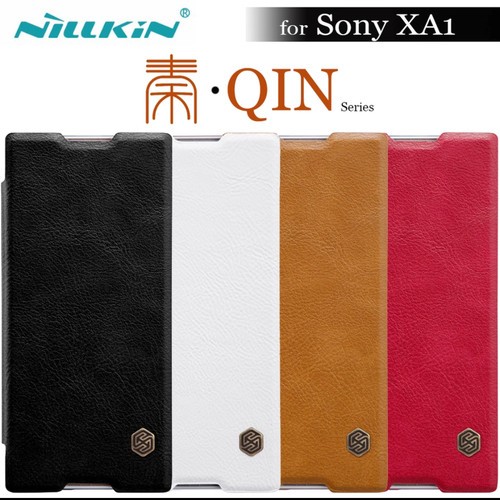 Case Sony Xperia Xa1 Nillkin Qin Leater Case Original , Casing Sony