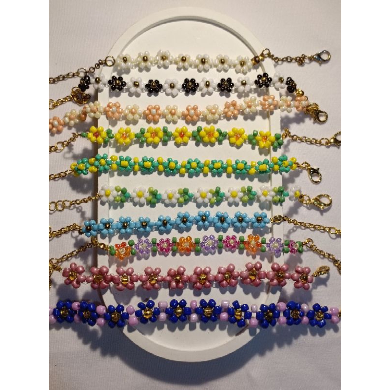 GELANG MANIK BUNGA | GELANG MANIK MANIK PASIR BUNGA | GELANG VIRAL GELANG BUNGA| GELANG HANDMADE MAN