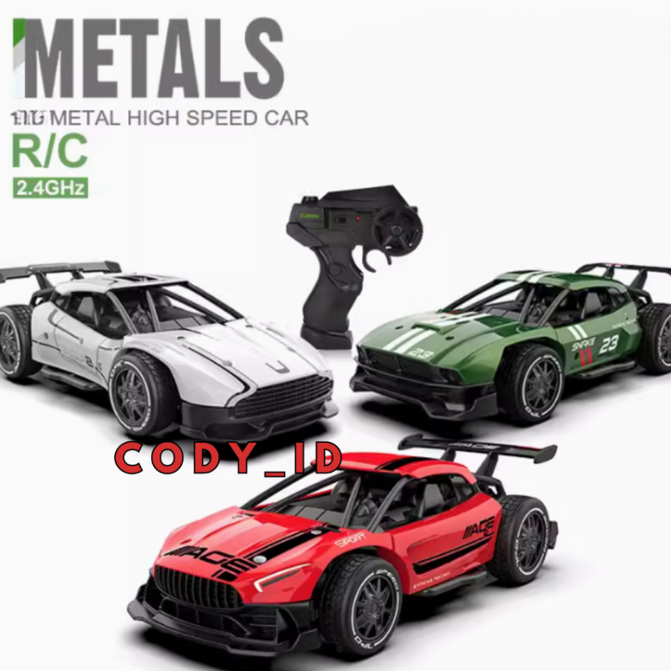 Mobil RC Racing Body Metal / Mobil Remot Kontrol Balap sulong skala 1:20 / rc drift racing