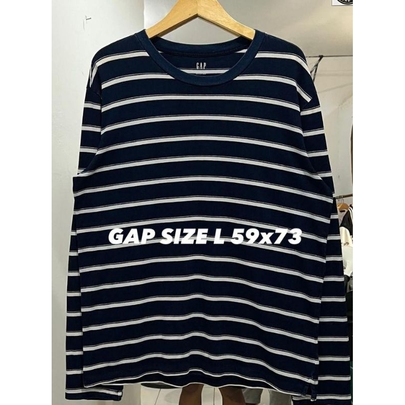 baju panjang longsleeve salur gap original second