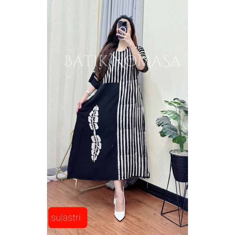 Daster Batik Bahan Rayon/Daster Batik Abstrak Malaman