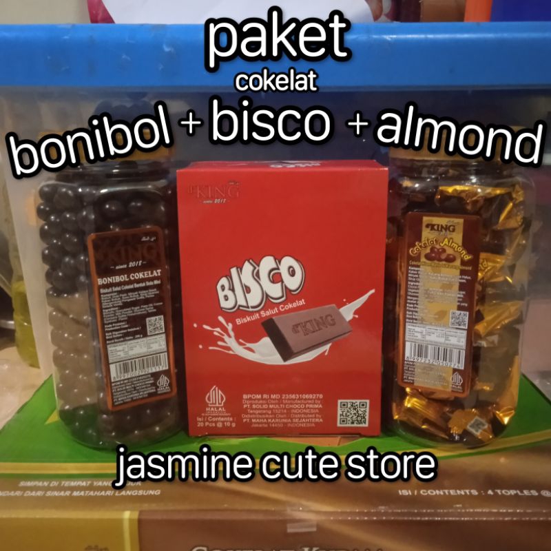 

Paket Cokelat Almond + Cokelat Bonibol + Cokelat cashew D'KING