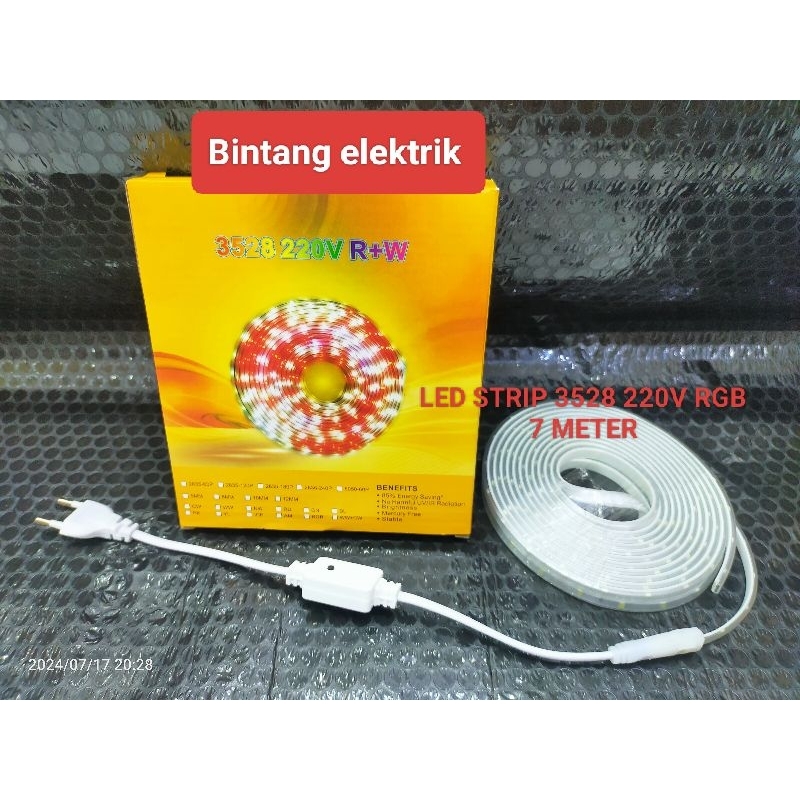 LAMPU LED STRIP MERAH PUTIH 7 METER