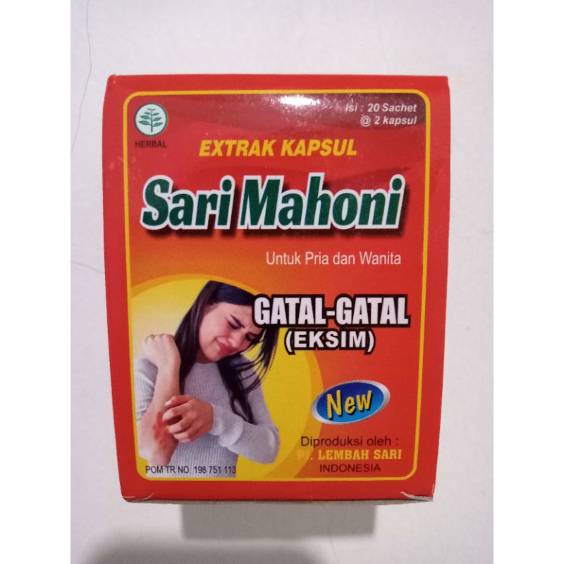 

SARI MAHONI kapsul gatal-gatal 100%Original
