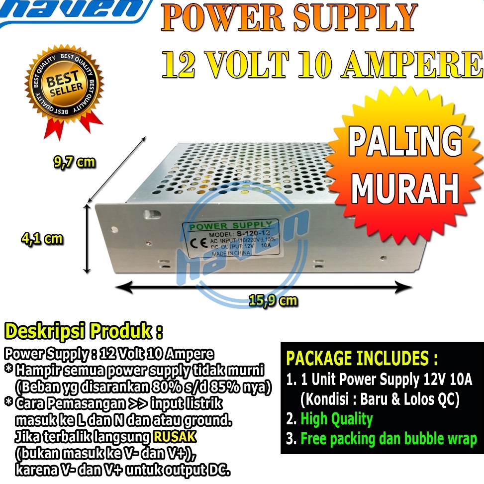 KODE Q3C6 POWER SUPPLY 12V 1A  PSU 12V 1A  Power Supply CCTV