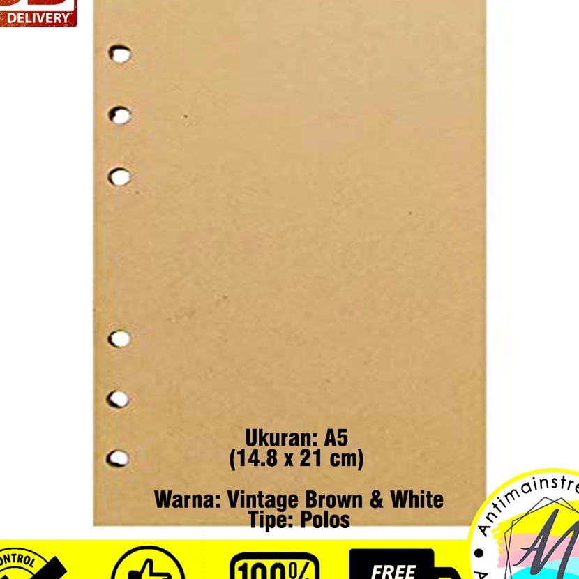 

HJ6 Refill Isi Buku Binder Ukuran A5 6 Lubang Isi Binder Polos A5 Lubang 6