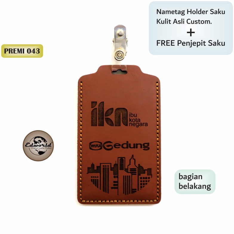 

Nametag Holder Saku Custom Free Penjepit Saku KODE Q5R5