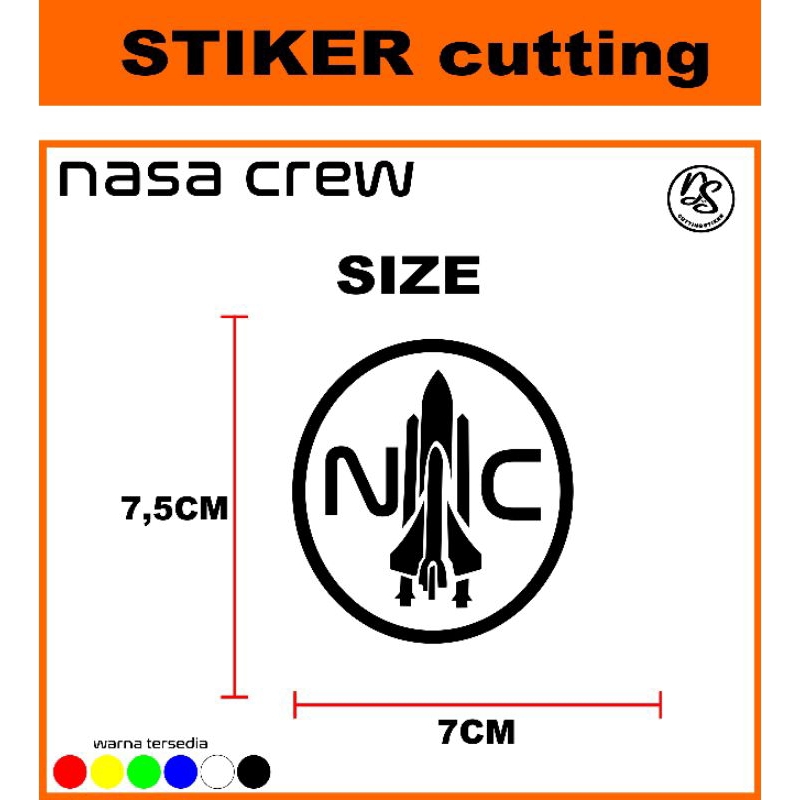 

stiker nasa crew