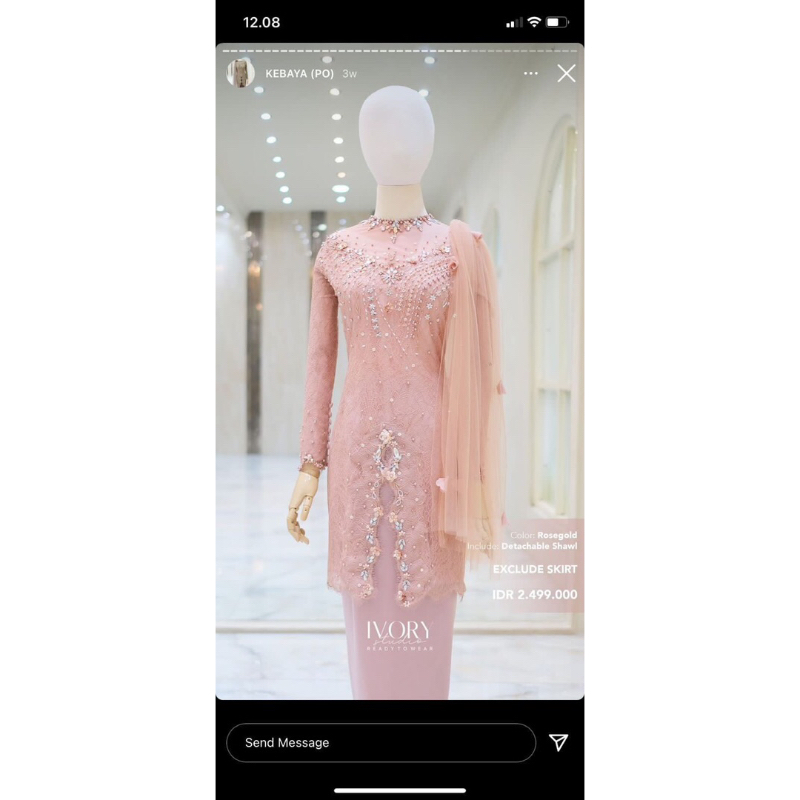 PRELOVED IVORY KEBAYA