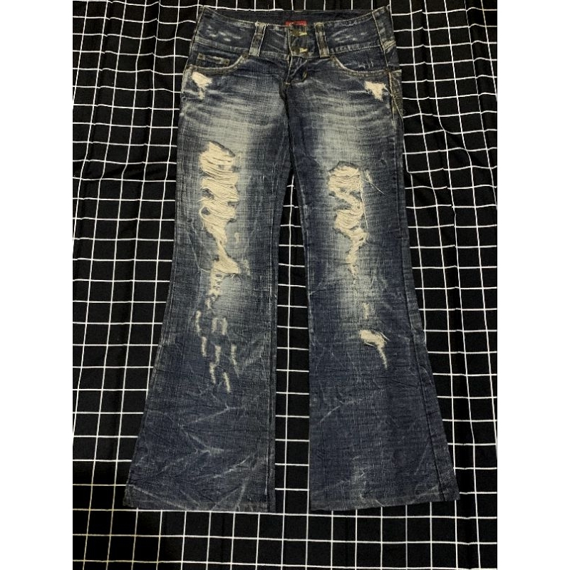 Denim fading ripped maraxia jpn🇯🇵