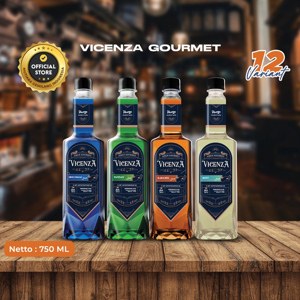 

TERBATAS Vicenza Gourmet Syrup Sirup Import Minuman Taiwan 75ml 1ml